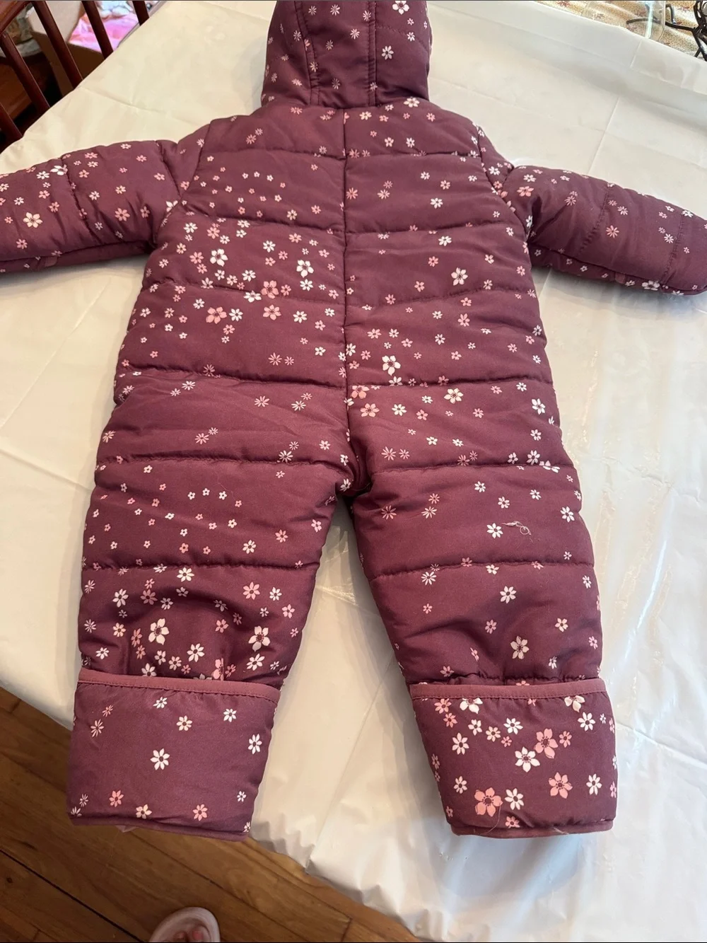 OshKosh B'gosh Plum Floral snowsuit